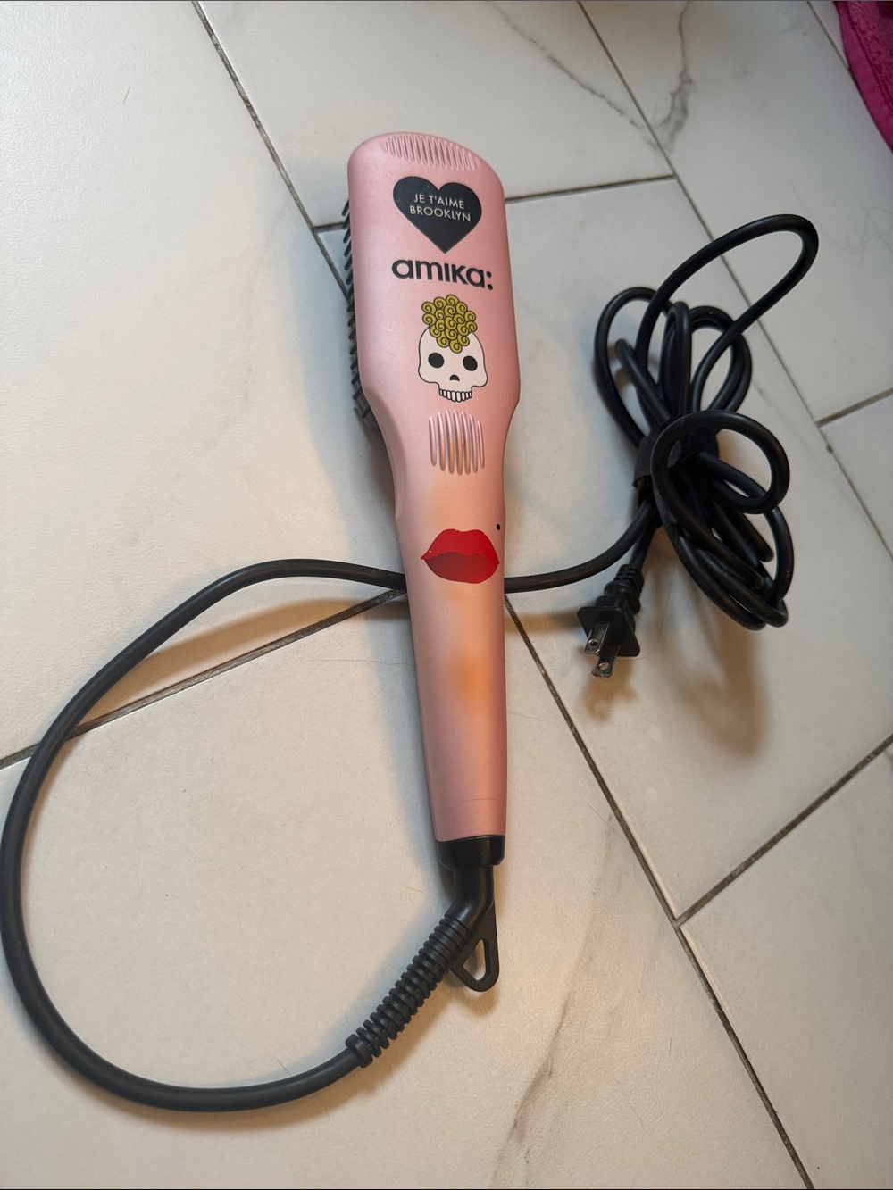 Amika Polished Perfection Ceramic Straightening Brush - Limited Edition